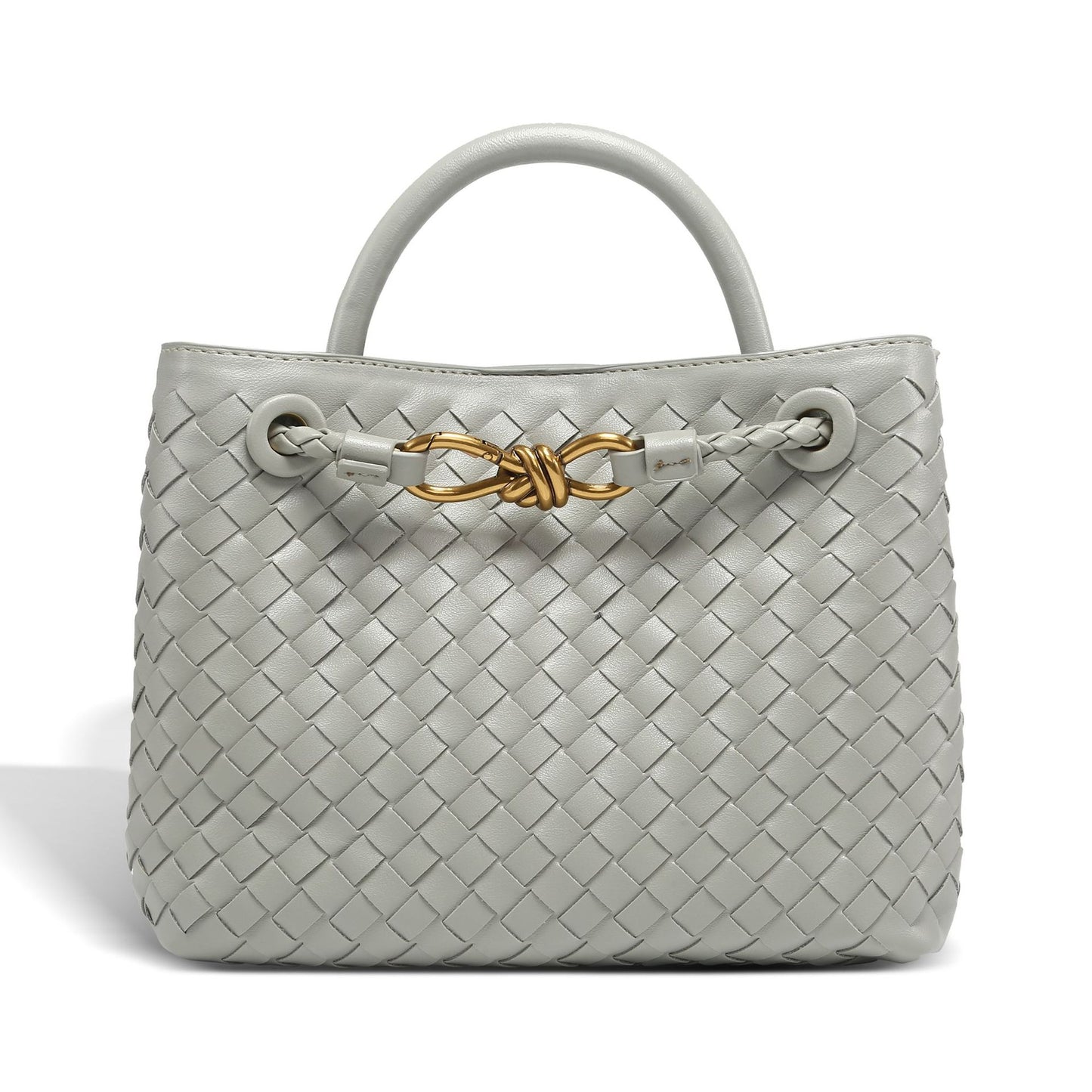 Creative One-piece Batch Hand-woven Bow Metal Small Square Bags