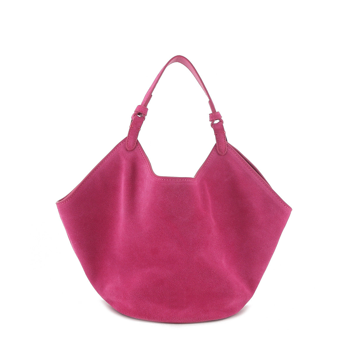 Frosted Brown Genuine Leather Minimalist American Tote Bags