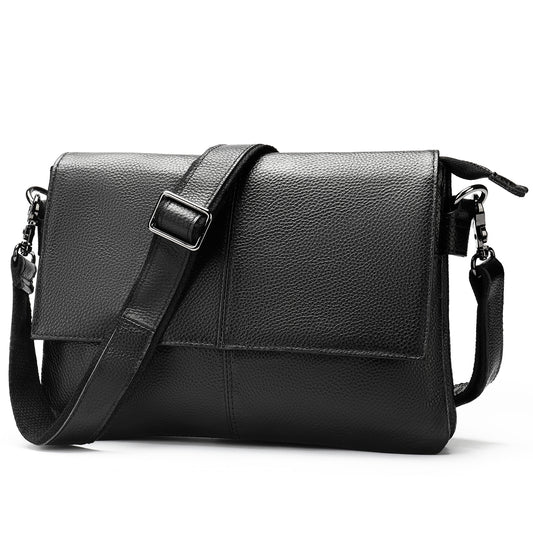 Men's Leather Large Capacity Soft Wrist Vintage Men's Messenger Bags