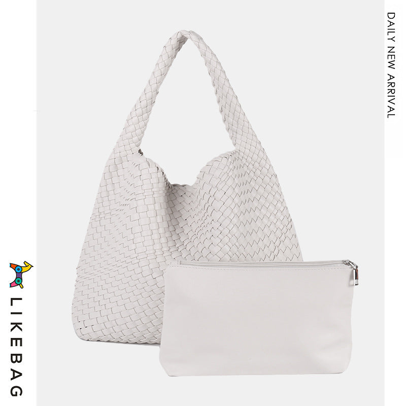 Women's Woven Fashion Trendy Style Simple Large Shoulder Bags
