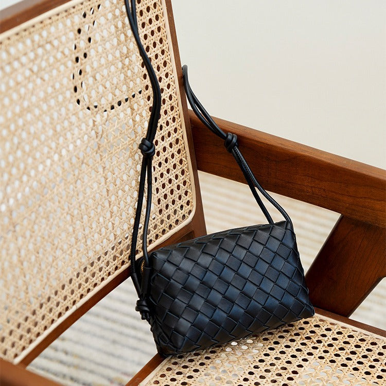 Street Trend Rhombus Sheepskin Versatile Wrist Small Square Bags