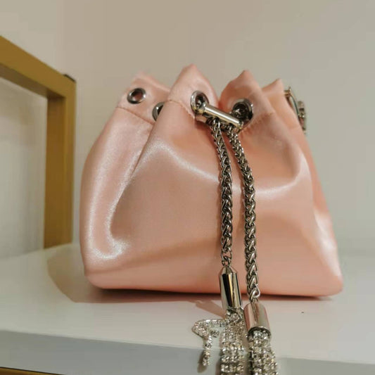 Women's Live Broadcast Selected Tassel Drawstring Fashion Shoulder Bags