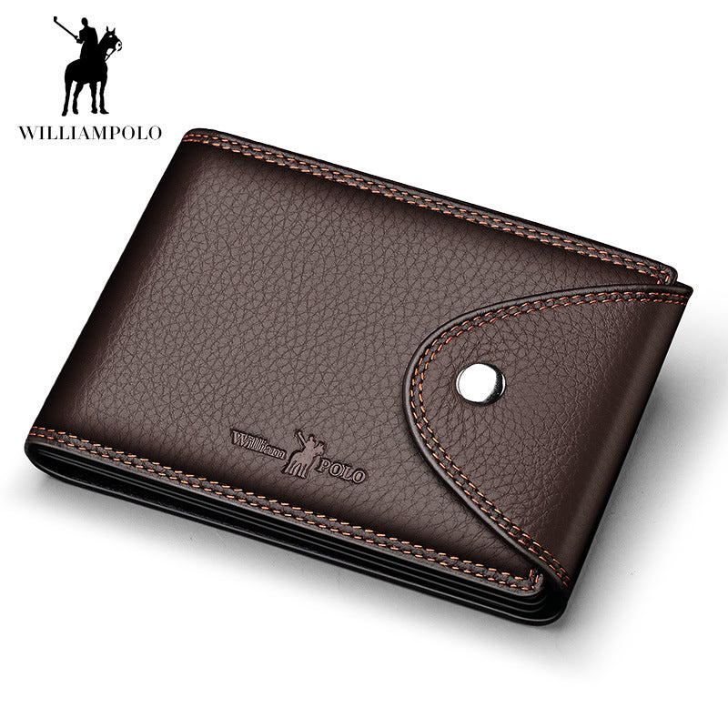 Men's Emperor Paul First Layer Cowhide License Card Holder