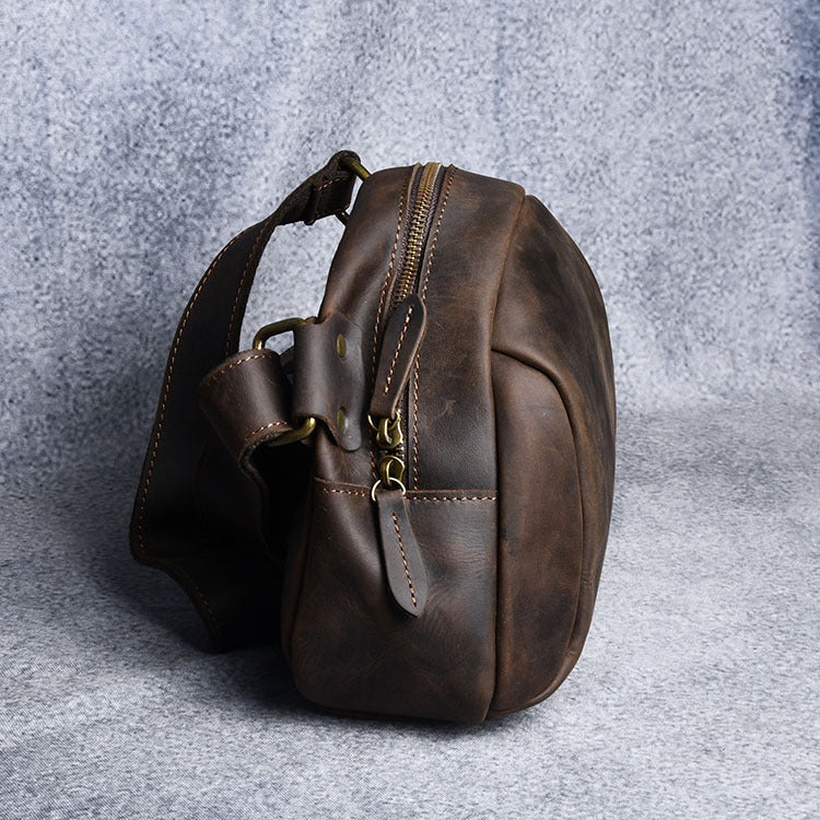 Women's & Men's & Crazy Horse Leather Vintage Genuine Men's Shoulder Bags