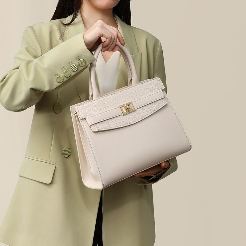 Women's Genuine Leather High-grade Portable Commuter Summer Handbags