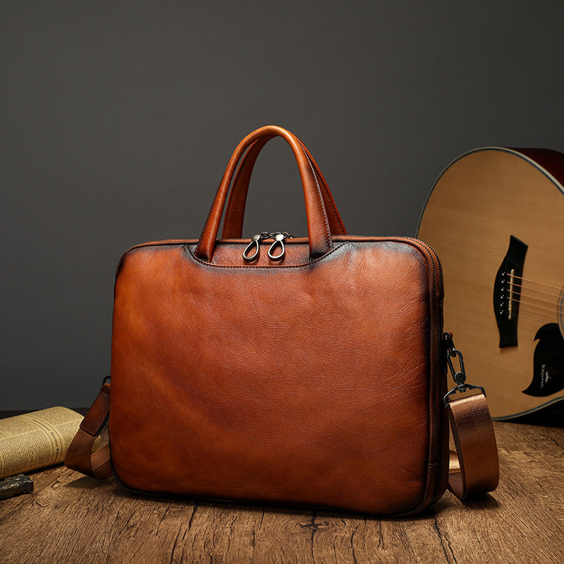 Men's Presale Top Layer High Cowhide Business Men's Briefcases