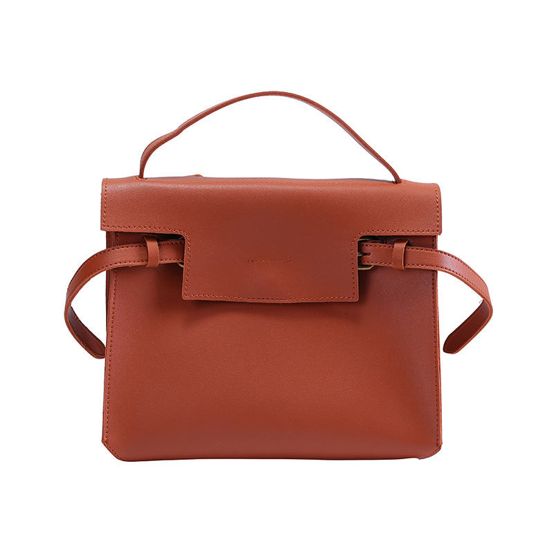 Women's & Men's & Ribbon One Retro Leather Solid Shoulder Bags