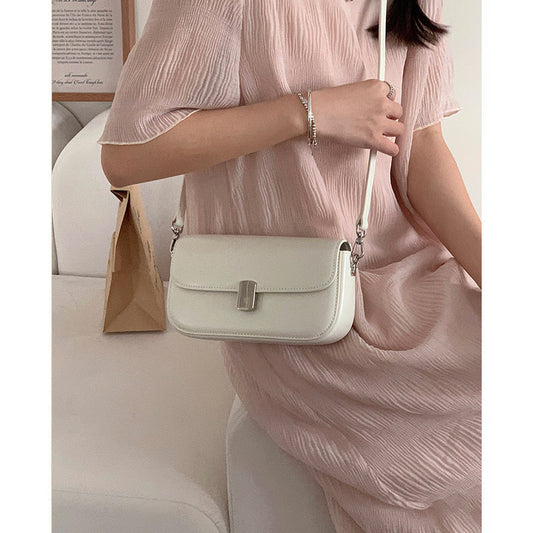 Women's Leather Minority Simple French Stick Underarm Armpit Bags