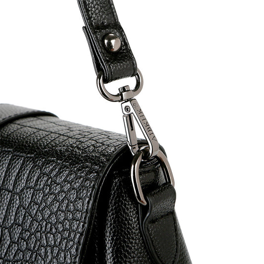 Women's Fashion Mom Crocodile Pattern Soft Leather Crossbody Bags