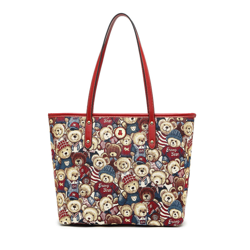 Women's Classy Simple Large Capacity Canvas Shoulder Bags