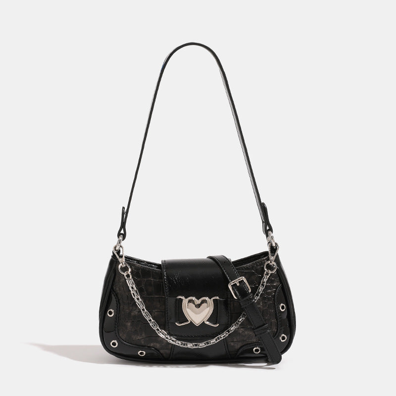 Women's French Minority Chain Underarm Fashion Baguette Crossbody Bags