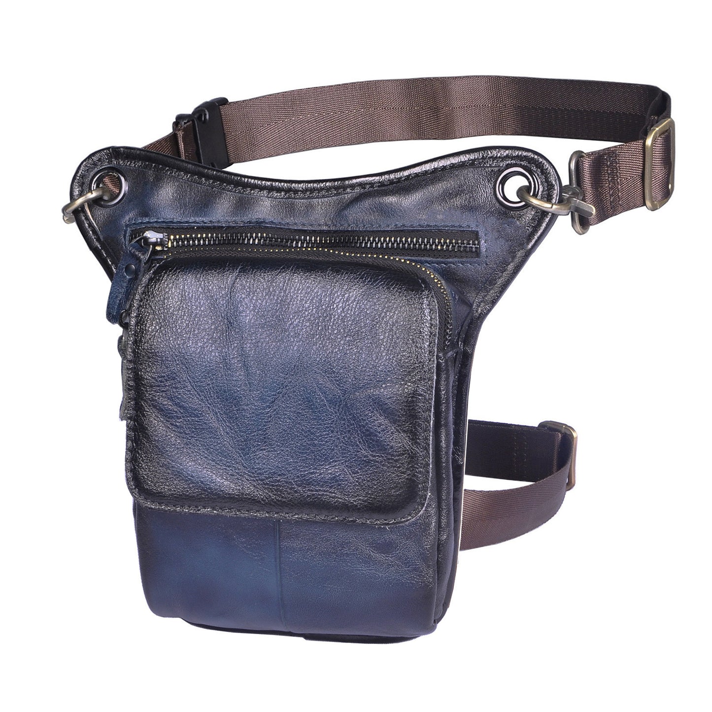 Men's Oil Waxed Leather Cowhide Euro Trendy Bags