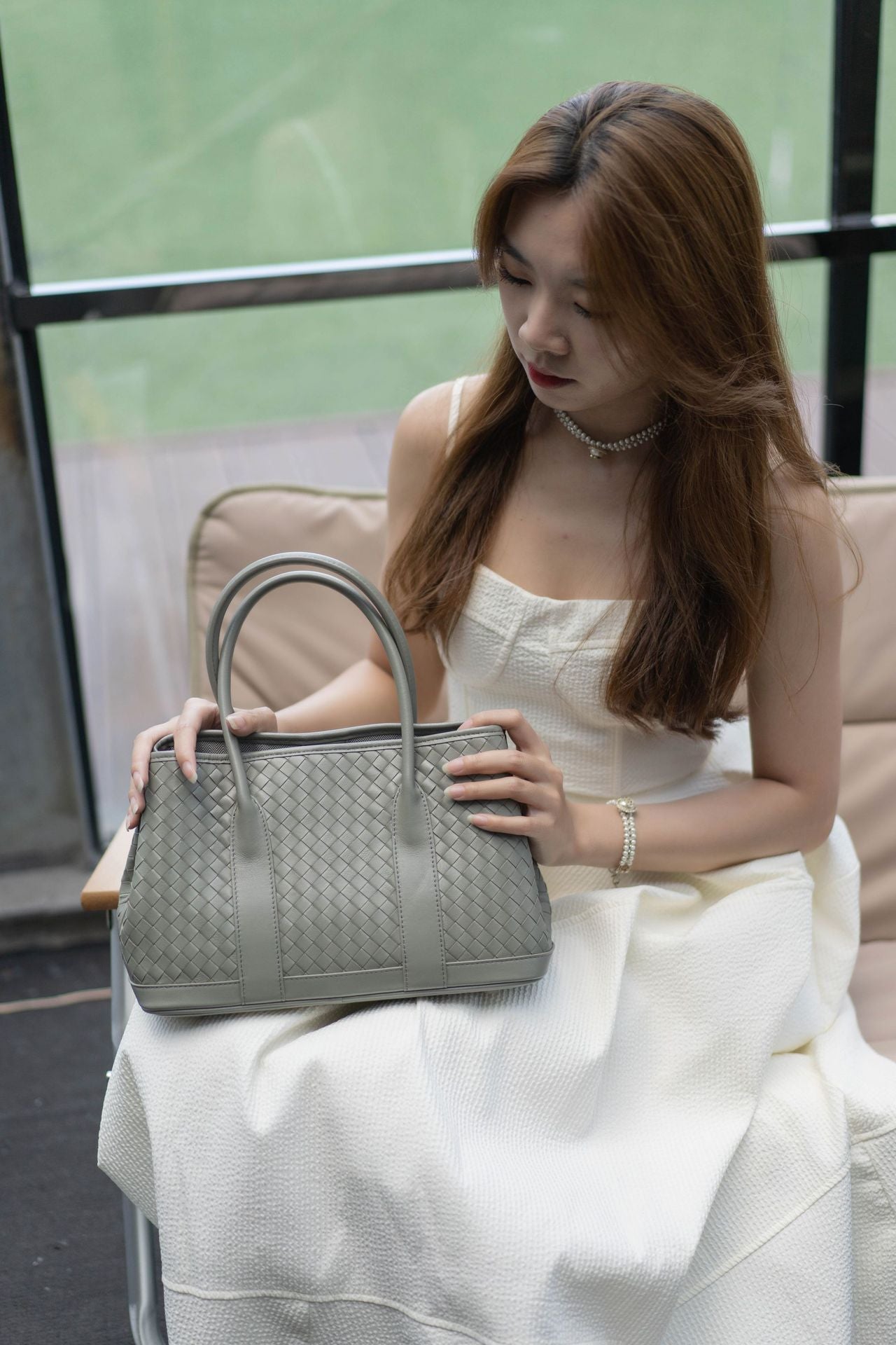 Women's Italian Imported Lambskin Genuine Leather Portable Handbags