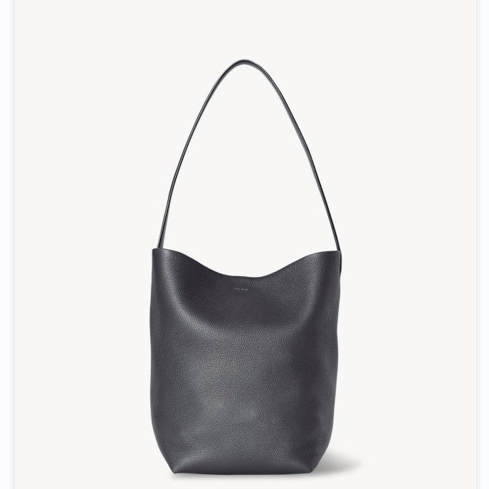 Women's Genuine Leather Litchi Pattern Cowhide Large Bucket Bags