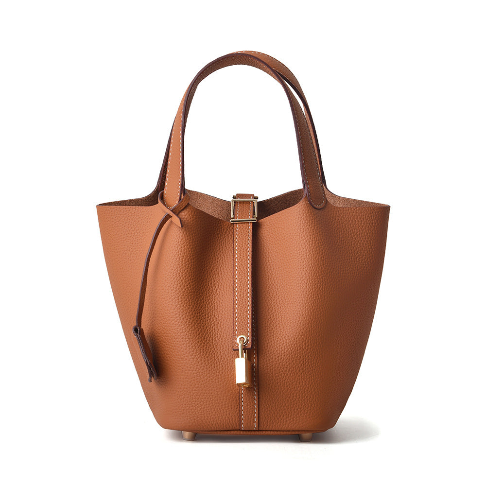Women's Genuine Leather Vegetable Basket Mummy Bridal Handbags
