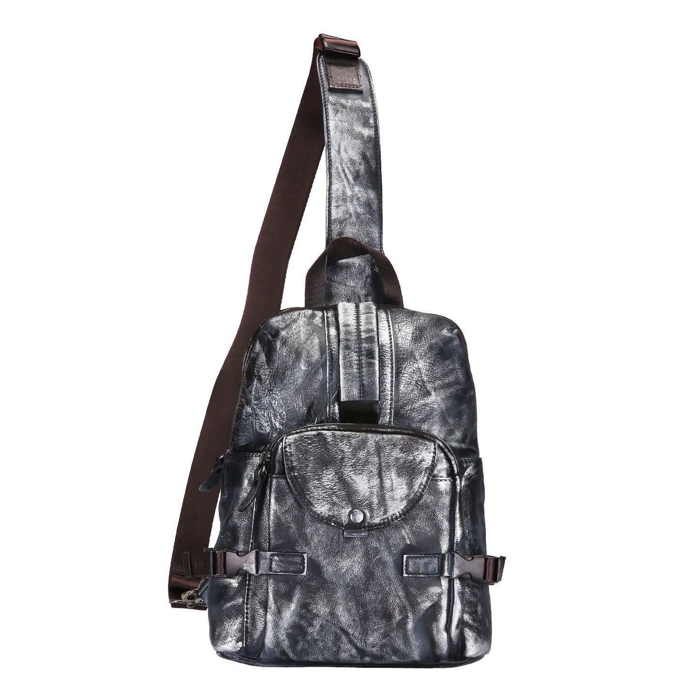 Men's First Layer Crazy Horse Leather Retro Inch Men's Messenger Bags