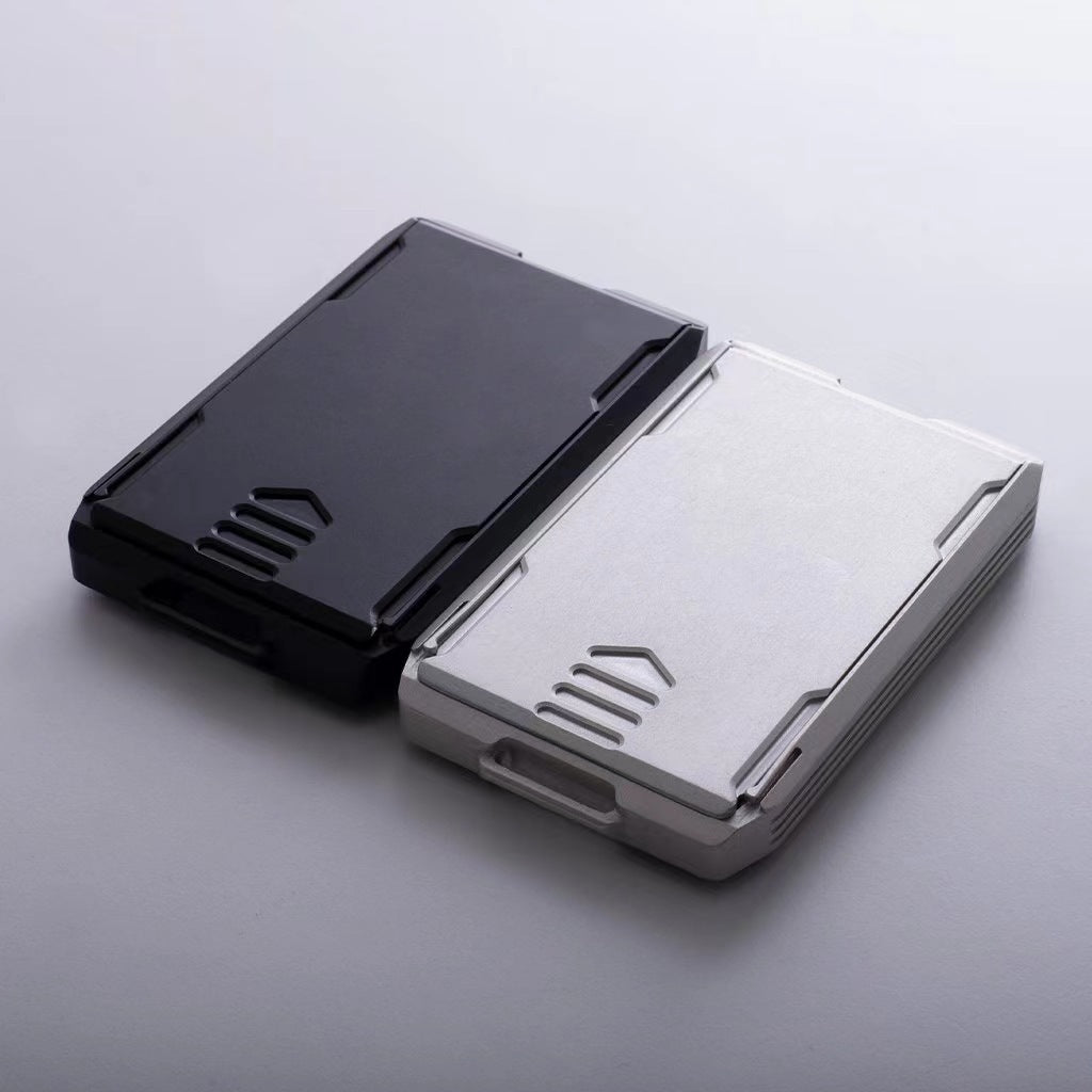 Men's Multifunctional Metal Storage Box Aluminum Alloy Card Holder