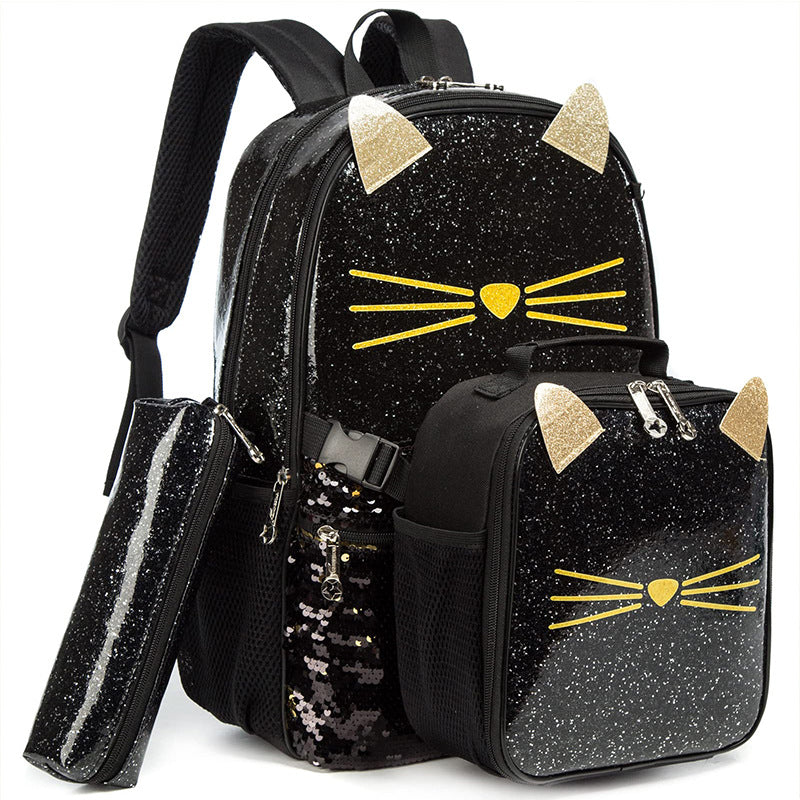 Korean Leather Cute Embroidered For Primary Backpacks
