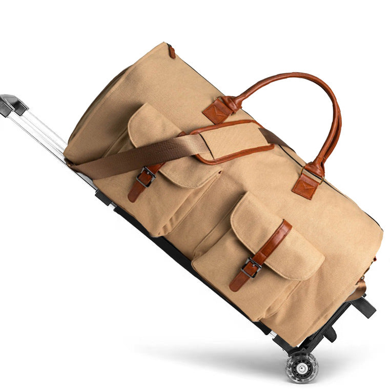 Portable Folding With Pull Garment Multifunctional Travel Bags