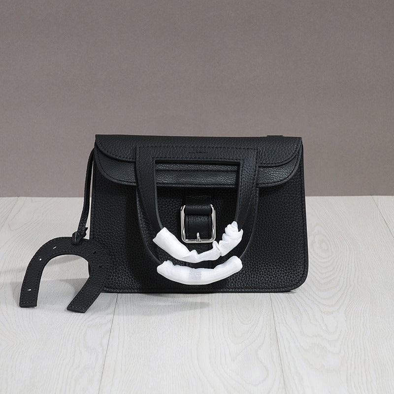 Women's Korean First Layer Cowhide Practical Decorative Crossbody Bags