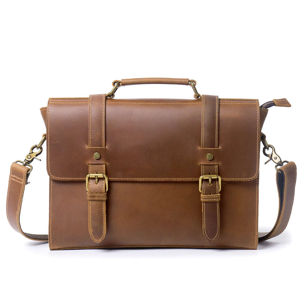 Men's Crazy Horse Leather Genuine Cattlehide Surface Bags