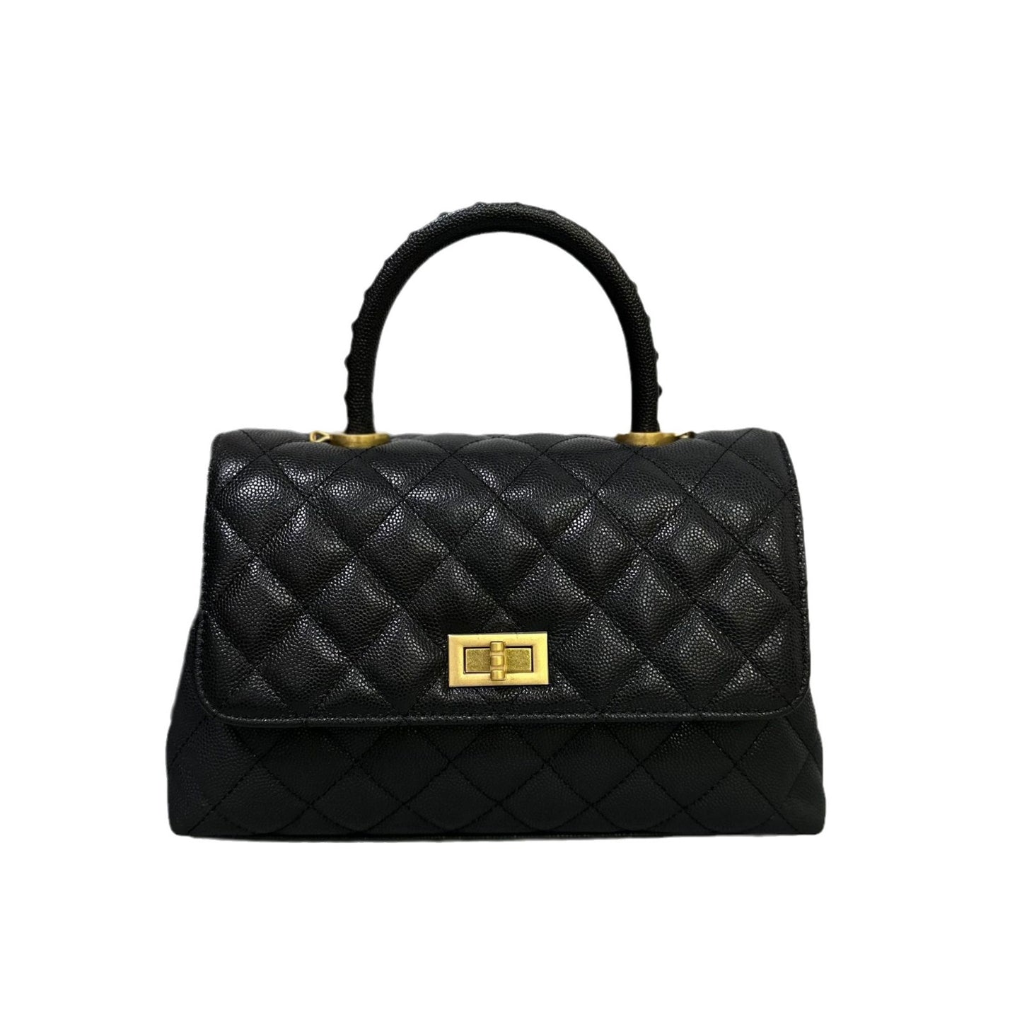 Women's Genuine Leather Caviar First Layer Cowhide Handbags