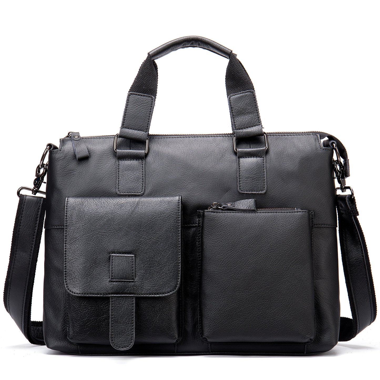 Men's Leather Business Retro Large Capacity Men's Briefcases