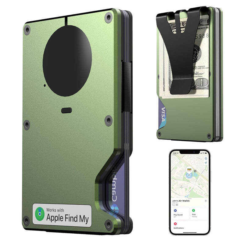 Innovative Attractive Built-in Apple Metal Clamp Card Holder