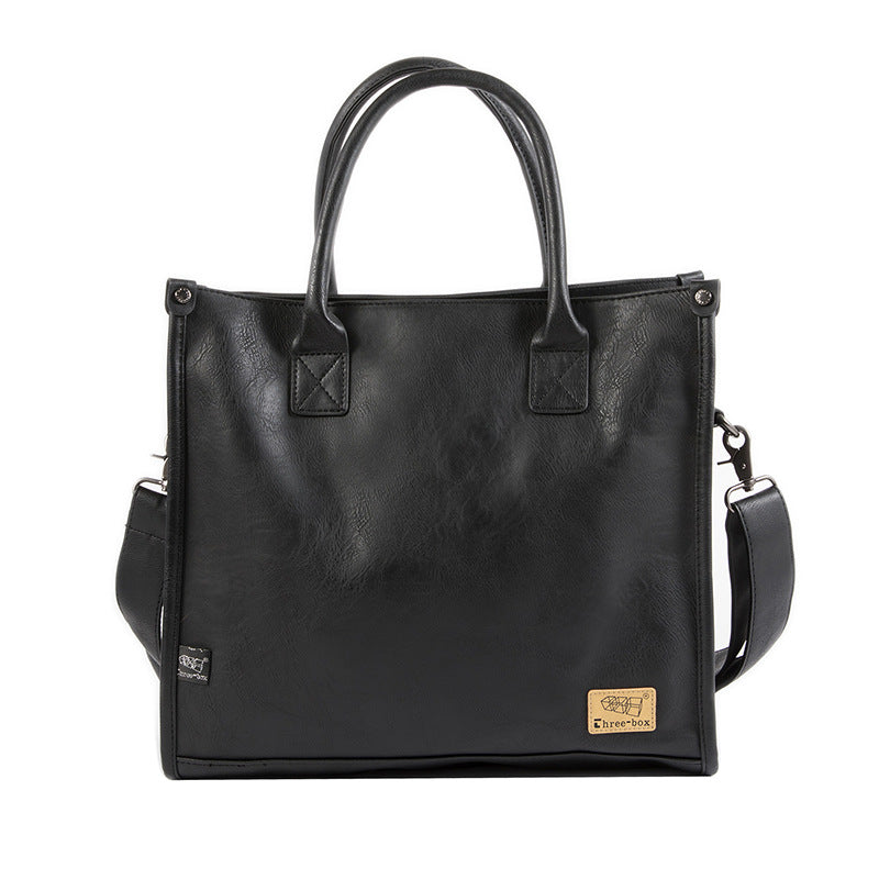Men's Fashion Computer Retro Leather Large Capacity Men's Messenger Bags