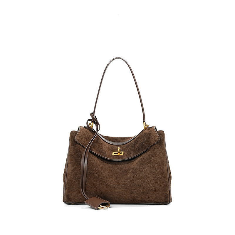 Women's Large Capacity Genuine Leather High-grade Underarm Armpit Bags