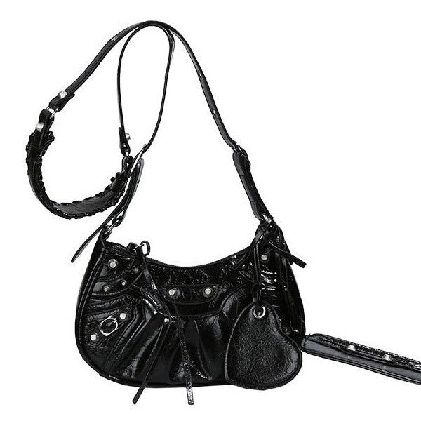 Women's Underarm Rivet Tassel Three-in-one January Tooth Crossbody Bags
