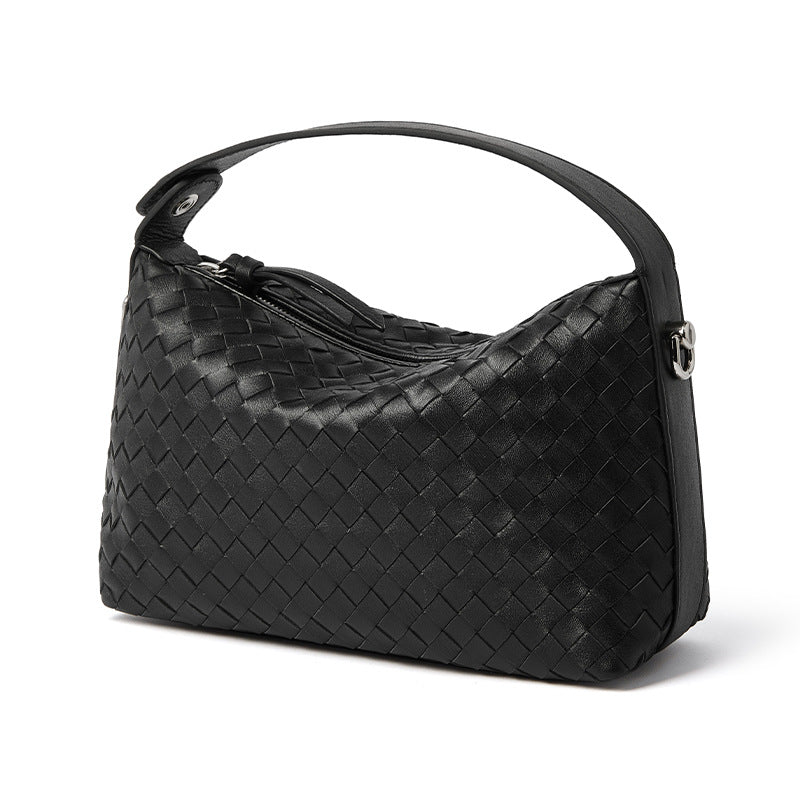 Women's Fashion Rhombus Hand Dumpling Genuine Leather Crossbody Bags