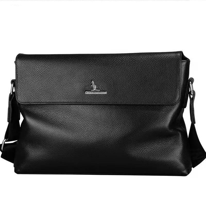 Men's Leather High-grade Cowhide Large Capacity Business Men's Messenger Bags