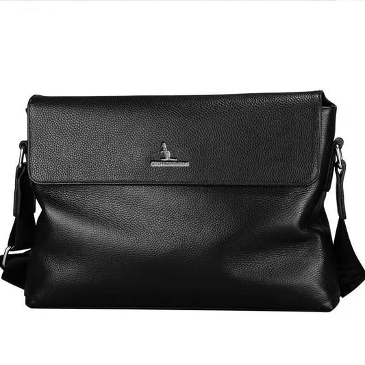 Men's Leather High-grade Cowhide Large Capacity Business Men's Messenger Bags