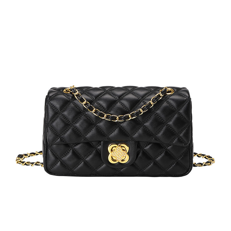 Women's Classic Style Rhombus Chain Genuine Leather Crossbody Bags