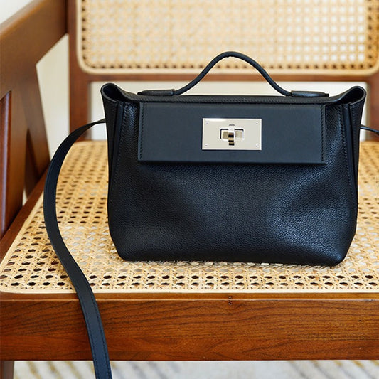 Women's Glamorous Genuine Leather Cowhide Kelly Bags