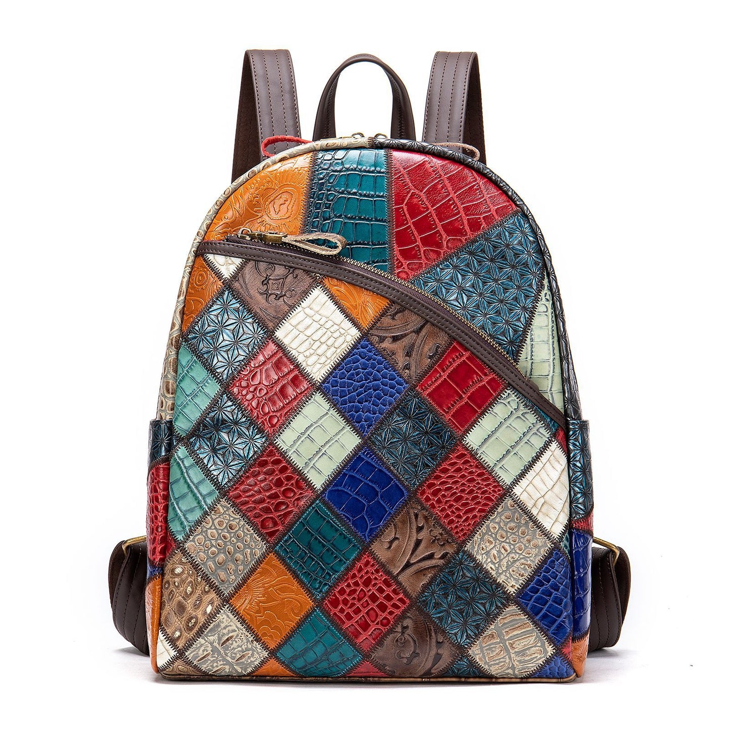 Women's Charming Leather Embossed Stitching Cow Bags