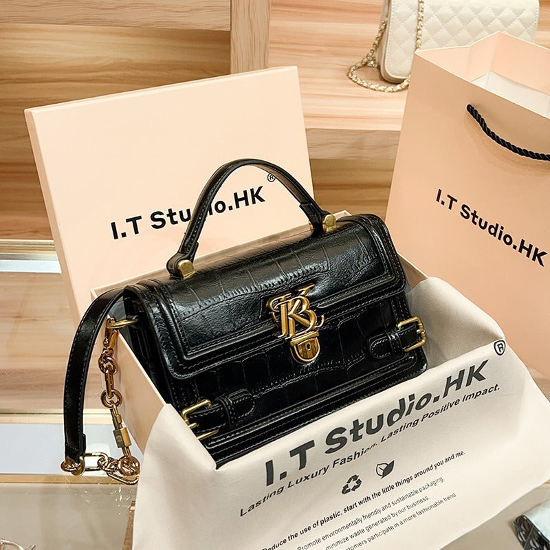 Women's Genuine Leather Simple Trendy Fashion Shoulder Bags