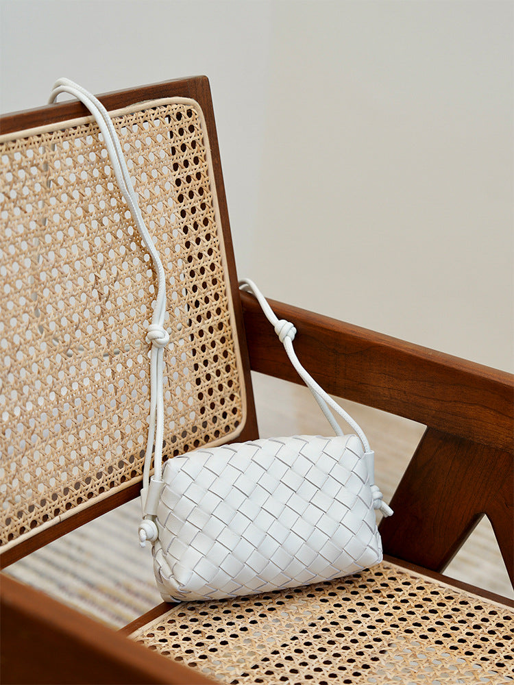 Street Trend Rhombus Sheepskin Versatile Wrist Small Square Bags