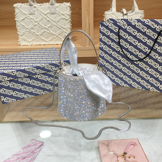 Women's High-grade Rhinestone Chain Cross Body Fashion Crossbody Bags