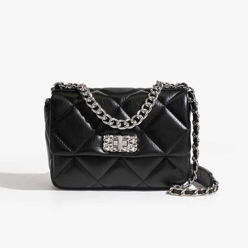 Women's Fashion Classic Style Rhombus Chain Twist Shoulder Bags