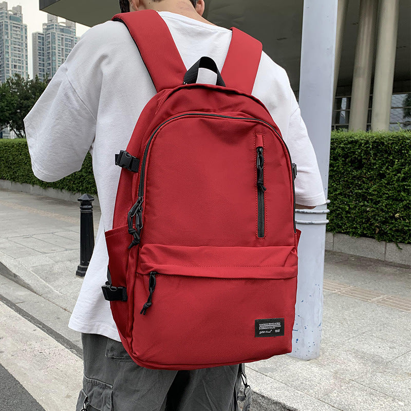Men's College Fashion High Junior's Simple Large Backpacks