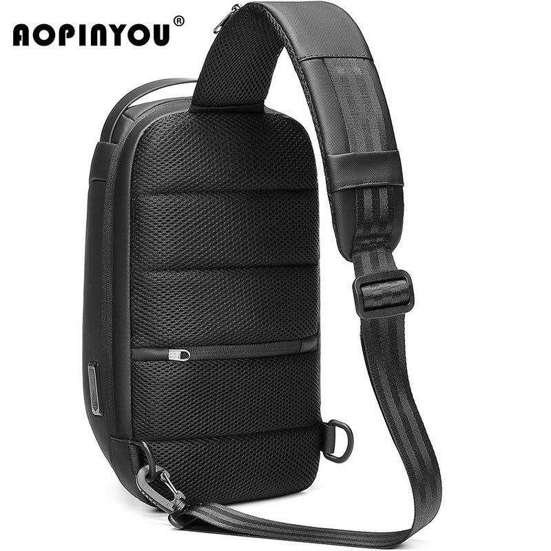 Men's Trendy Business Mobile Passport Document Men's Chest Bags