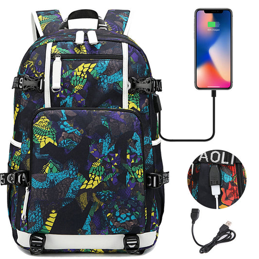Women's & Men's & One Distribution Preferred Earphone Leisure Middle School Students' Schoolbags