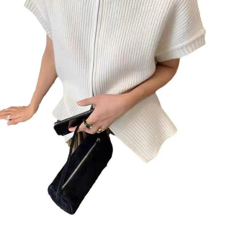 Pen Suede Leather Underarm Mini Pencil Shoulder Bags