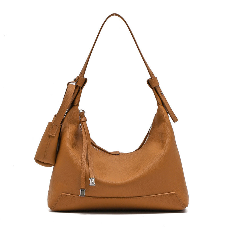 Women's Layer Cowhide Leather Genuine Retro Commuter Bags
