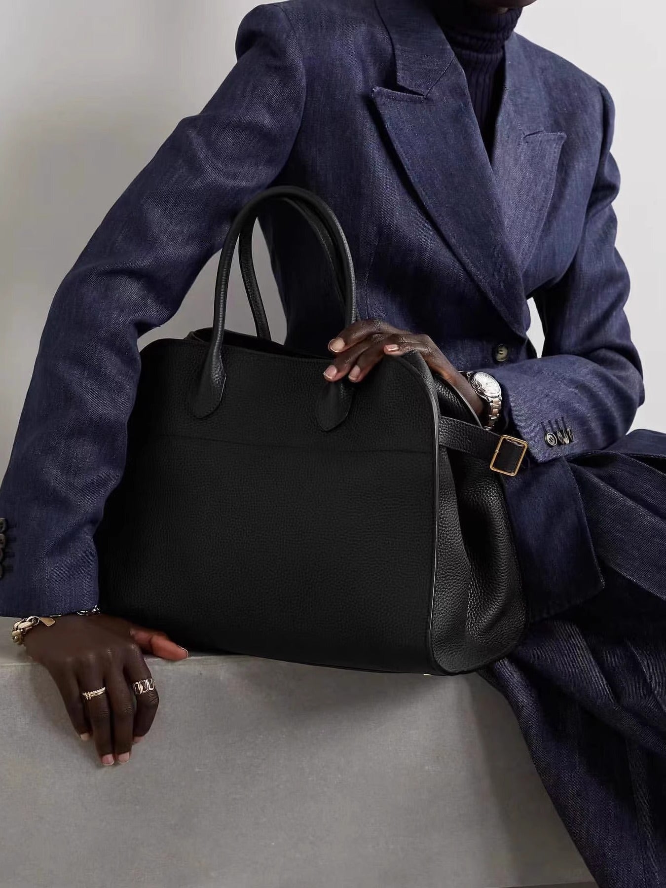 Elegant Suede Cowhide Commuter Texture Leather Handbags