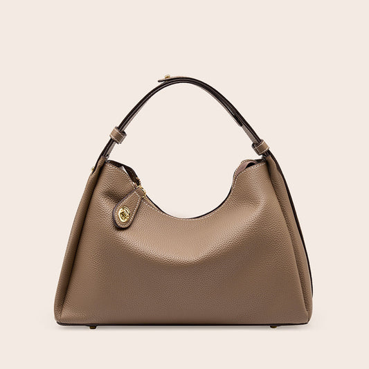 Women's High-grade Genuine Leather Fashion Underarm Elegant Bags
