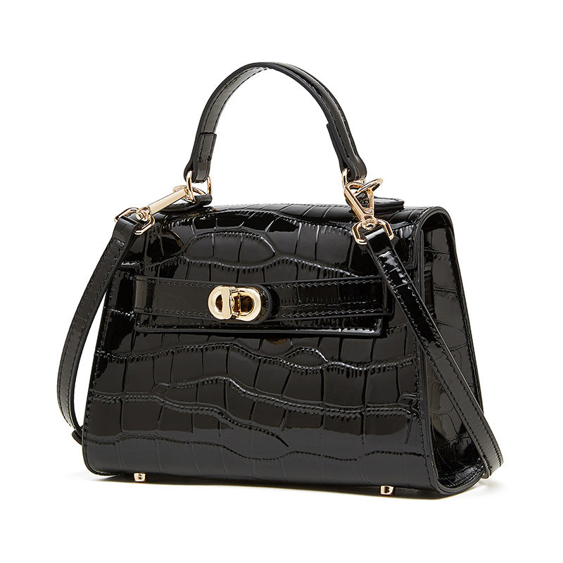 Women's Genuine Leather Niche Summer Commuting Fashion Crocodile Bags
