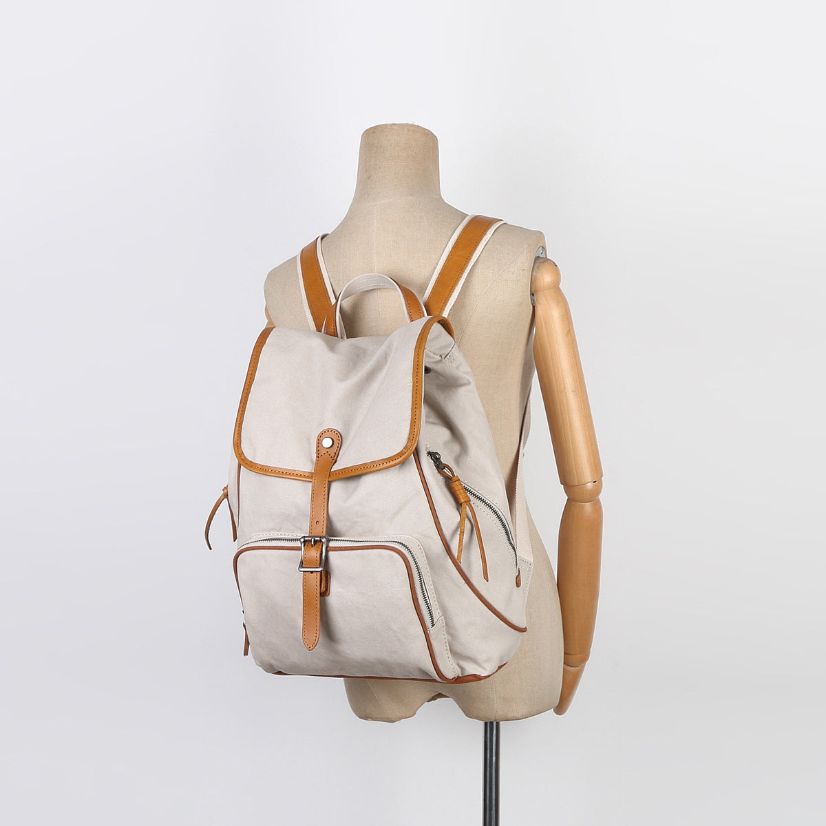 Women's Niche Fashionable Large Capacity Canvas With Backpacks